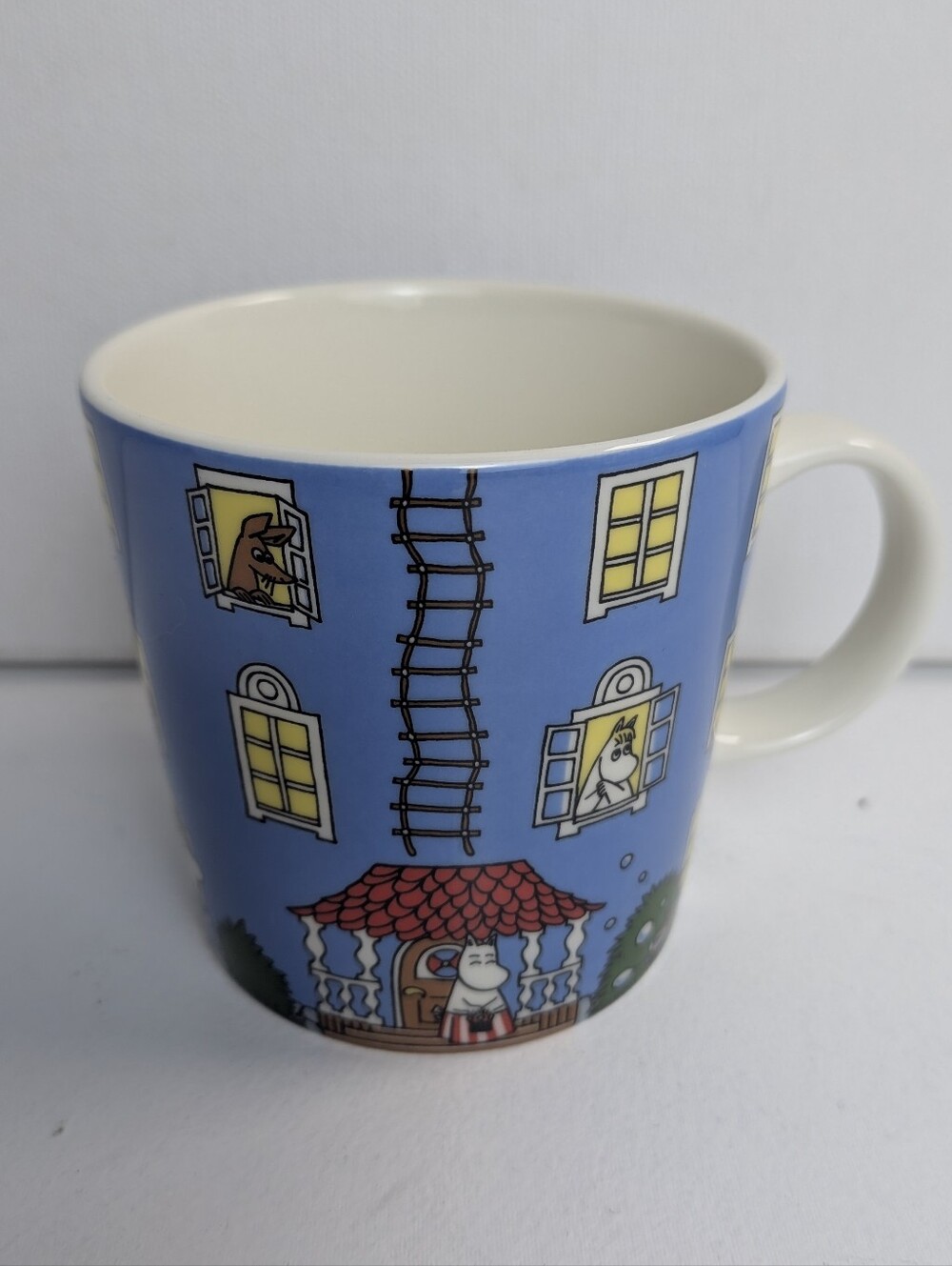 Moomin 2015 Commemorative ARABIA Moomin House Mug Blue Muumitalo Scandinavia
